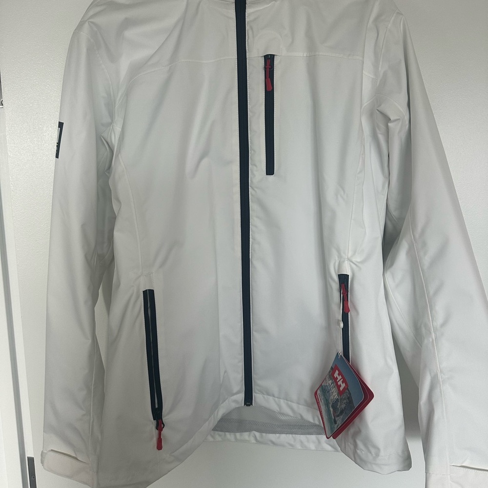 Helly Hansen Women’s White Performance Jacket with Black Accents